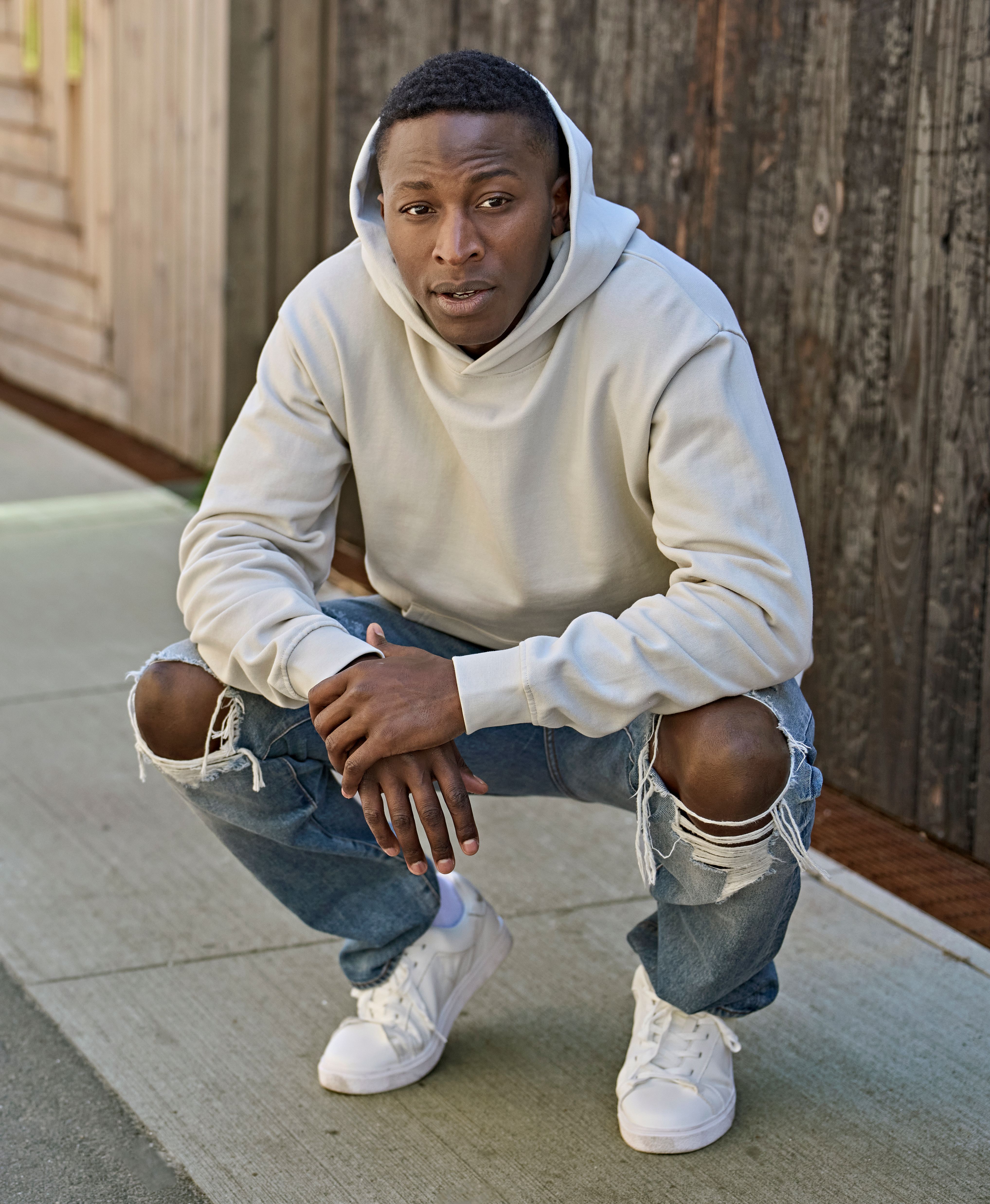 Heavy Loose Fit Hooded Sweatshirt